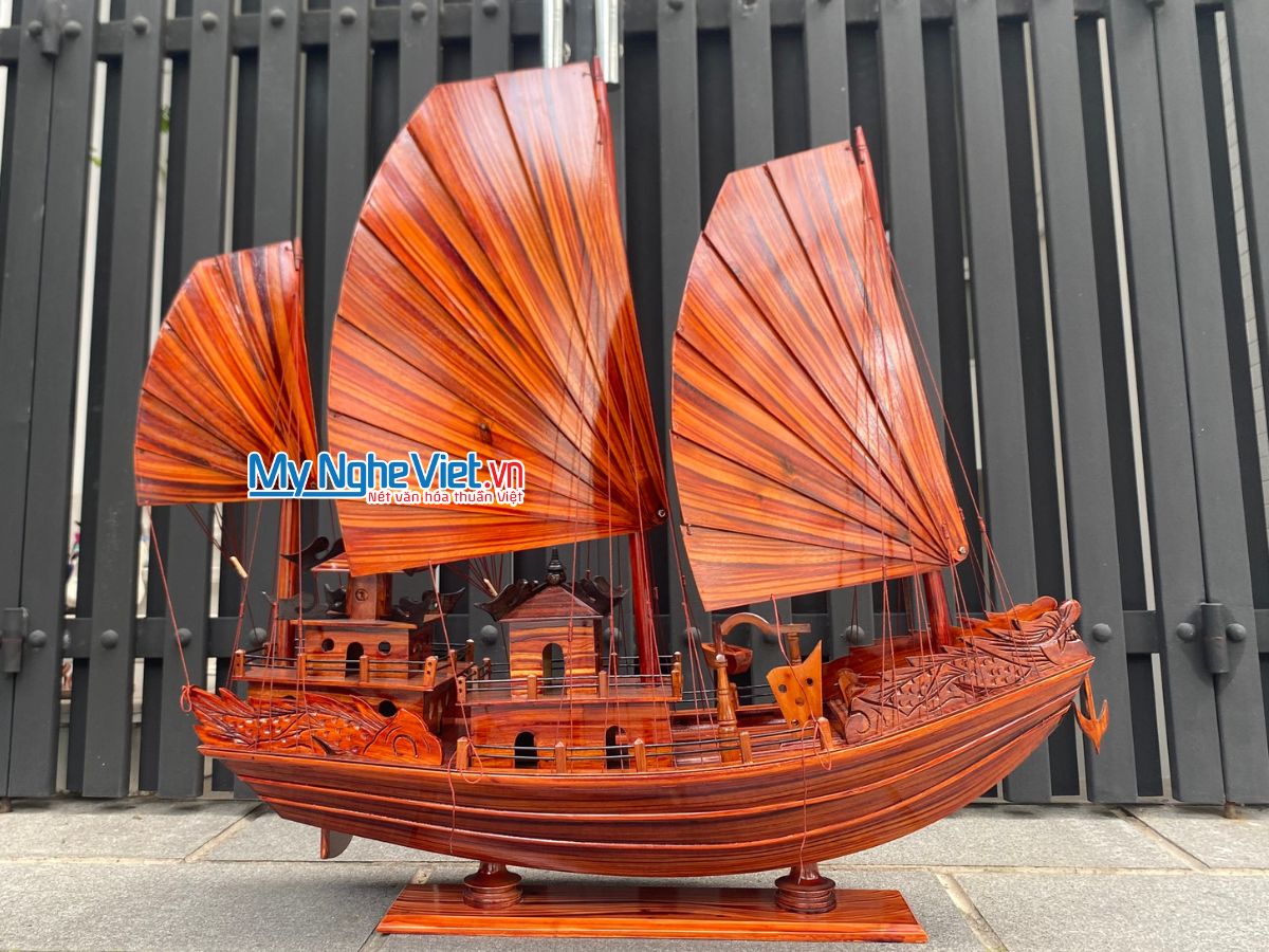 Mô hình tàu thuyền cổ Việt Nam -Thuyền Rồng (thân 100cm) MNV-1B16/100