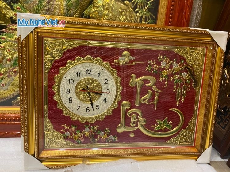 Tranh Đồng Hồ Chữ Tài Lộc 50x70(cm) MNV-DD012-1