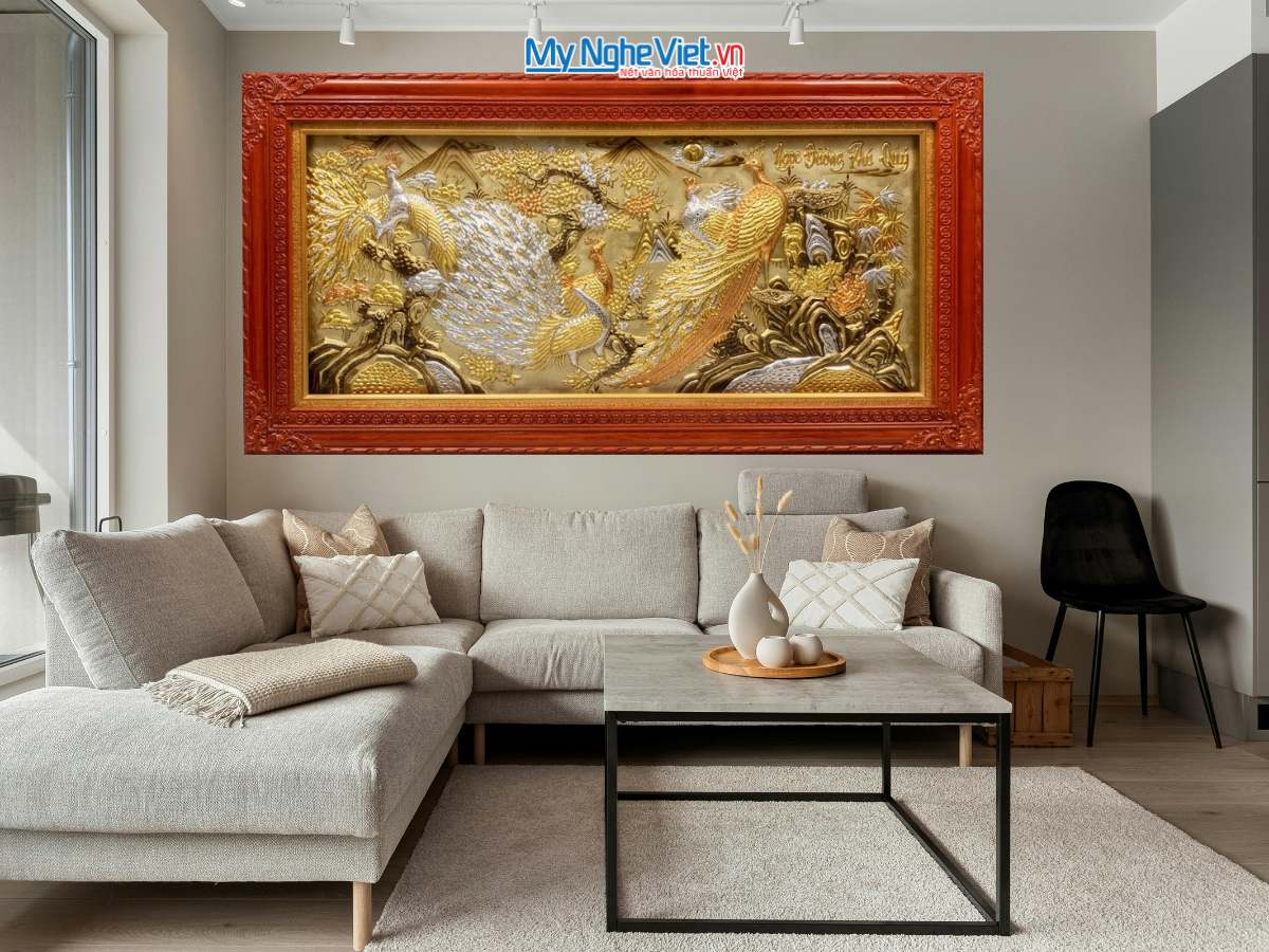 Tranh đồng Ngọc Đường Phú Quý 80×155 TD8015