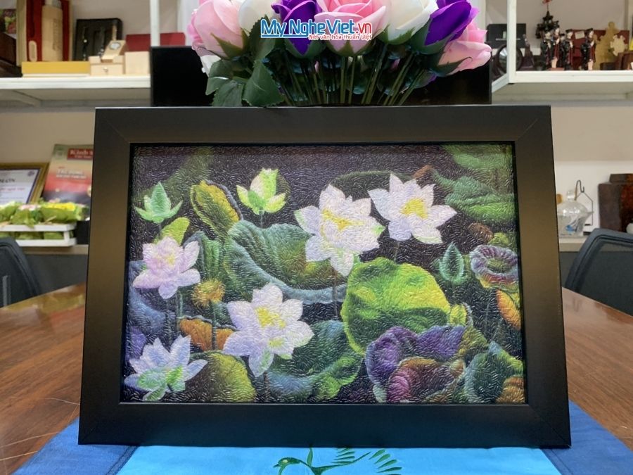 Tranh gạo nhiều mẫu 25x35cm MNV-TGAO2030