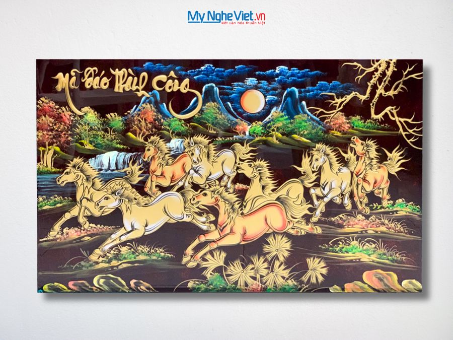 Tranh Mã Đáo Thành Công Đắp Nổi Phù Điêu 50x80cm TSM588-3