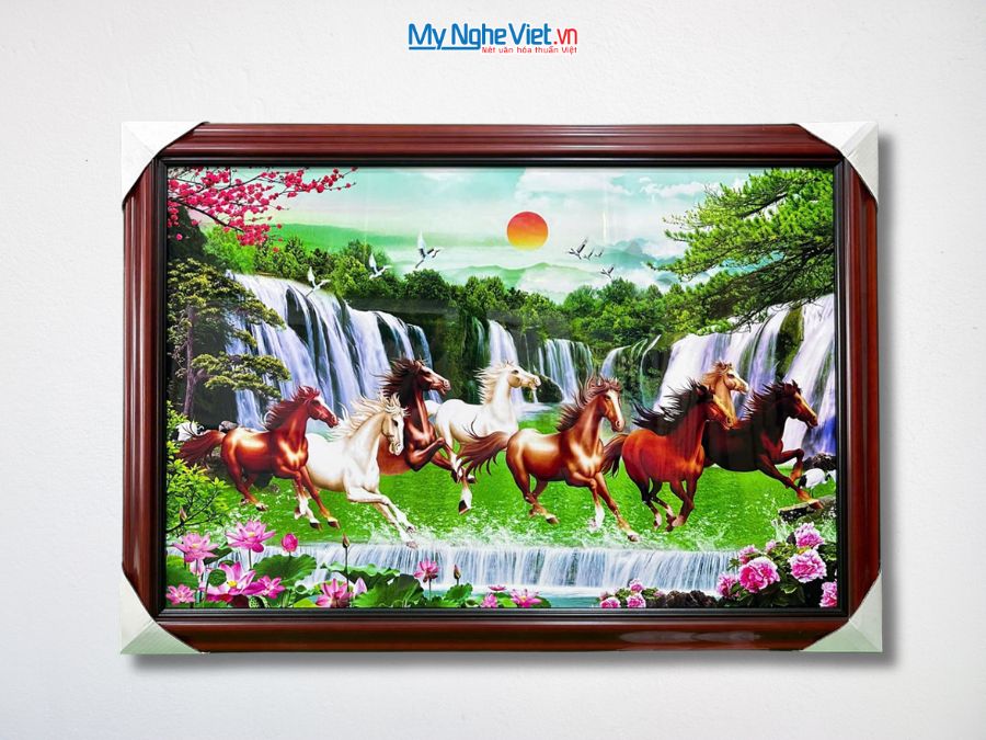 Tranh Sơn Mài Mã Đáo Thành Công 72x102cm TSM7138-3