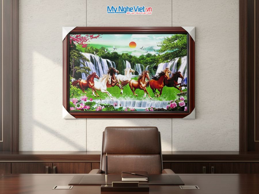 Tranh Sơn Mài Mã Đáo Thành Công 72x102cm TSM7138-3