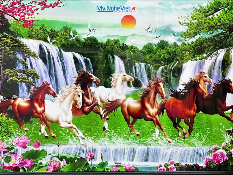 Tranh Sơn Mài Mã Đáo Thành Công 72x102cm TSM7138-3