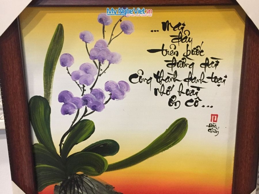 Tranh Thư Pháp chữ Ơn Cô MNV-TP048