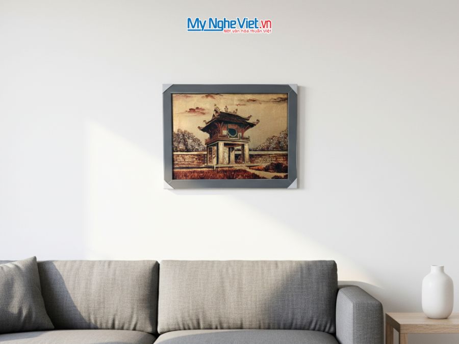 Tranh Sơn Mài Văn Miếu Quốc Tử Giám 35x45cm TSM3545-1.2
